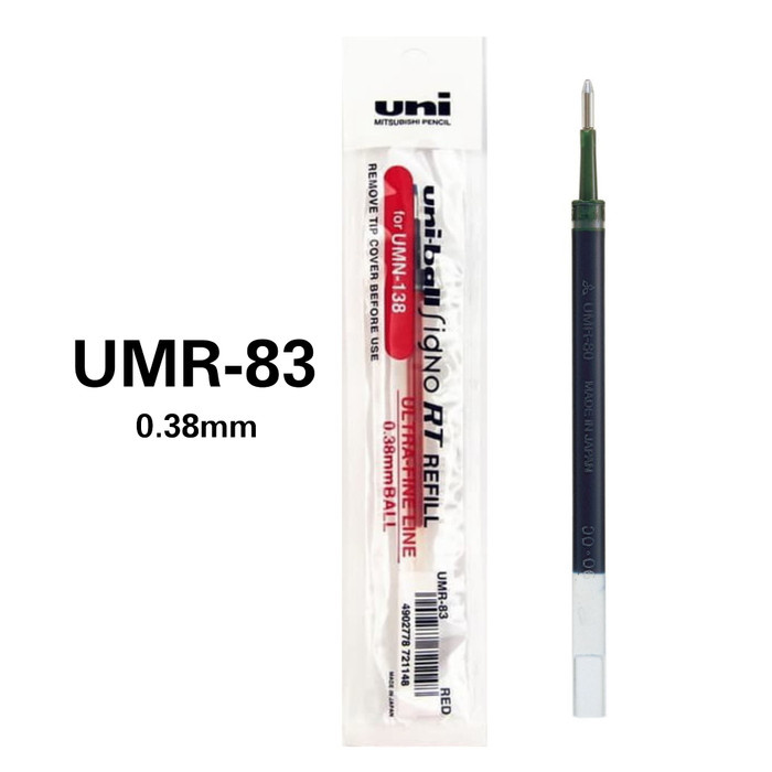 

MURAH Uni MITSUBISHI UMR-83 Rollerball Refill for Uniball SIGNO tip : 0.38mm - Merah