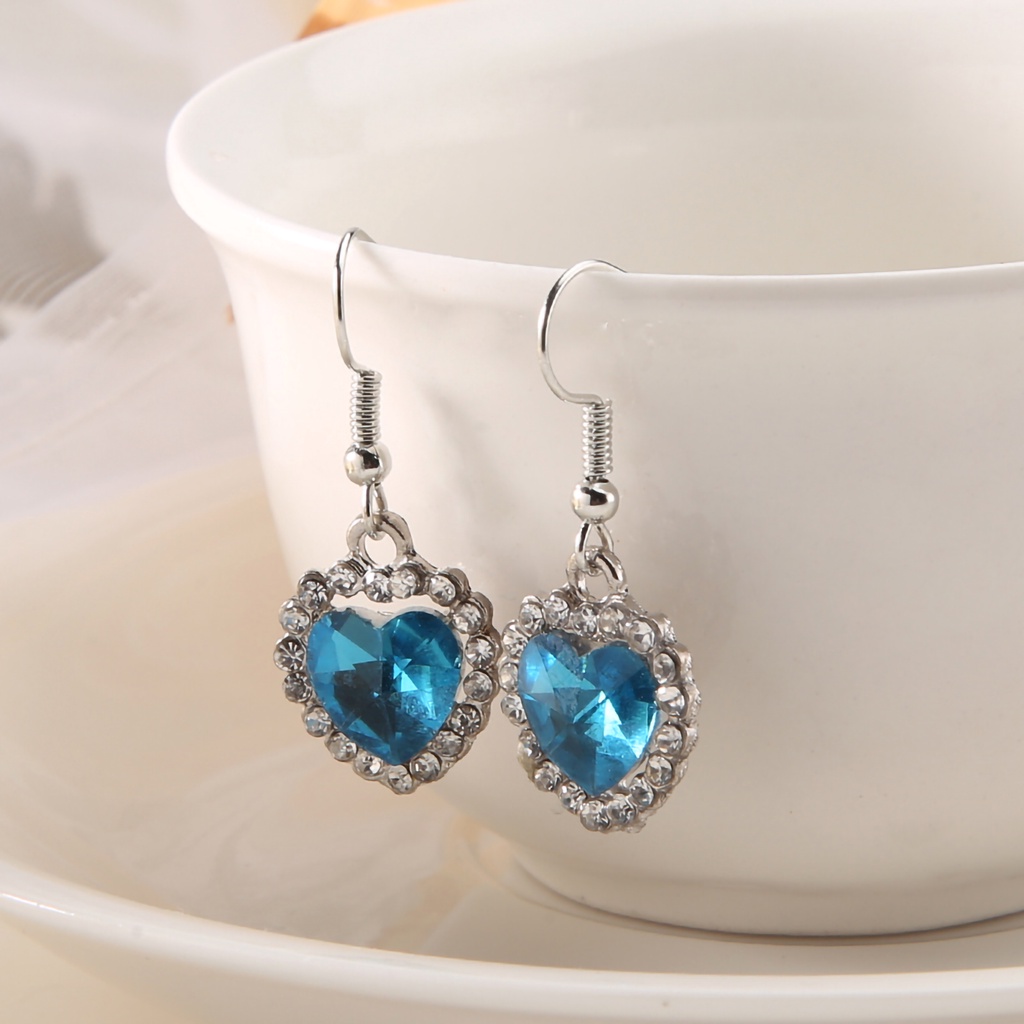 Hu Hu Hu Hu Hu Alat Bantu Pasang Kacamata♡ Anting Gantung Panjang Kait Motif Geometri Aksen Hollow + Berlian Imitasi Untuk Perhiasan Wanita