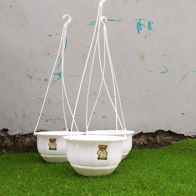  pot  bunga  gantung gardenia no 08 lionstar 22cm warna putih  