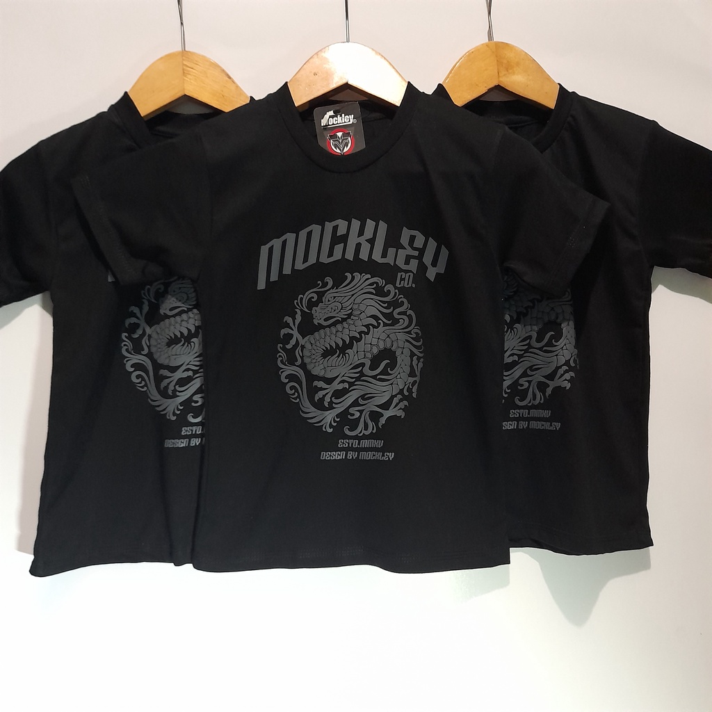 Baju kaos anak naga lakilaki kaos anak naga dragon atasan kaos anak motip naga warna hitam