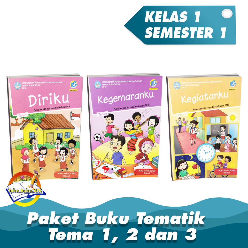 Jual Paket Buku Tematik Kelas Tema Kurikulum Edisi