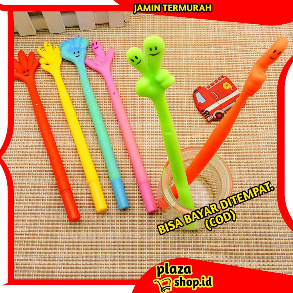

PLAZASHOP♨ COD P126 Pulpen Motif Tangan Pena Karakter Jari Bolpen Cair Stationary Import Murah