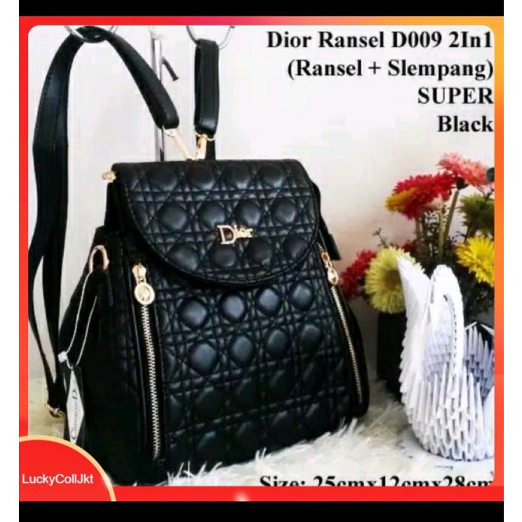 Ransel Dior IMPORT 2in1/Ransel/slempang