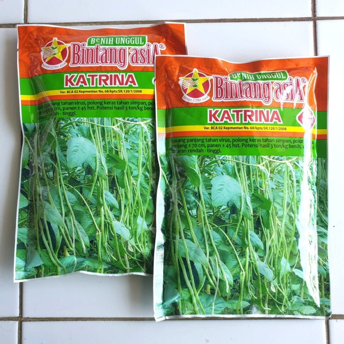 BENIH KACANG PANJANG UNGGUL KATRINA 500GR - BIJI/BIBIT KACANG PANJANG