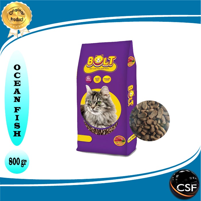 Makanan Kucing kering BOLT 800gr All Varian
