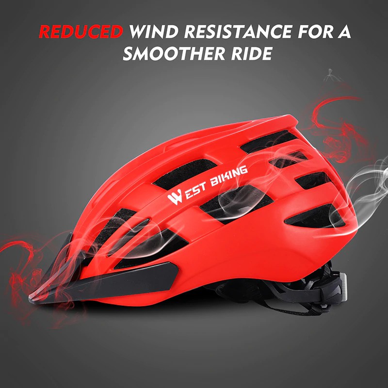 WEST BIKING Helm Sepeda Cycling Bike Helmet - TK-YP07 - Black