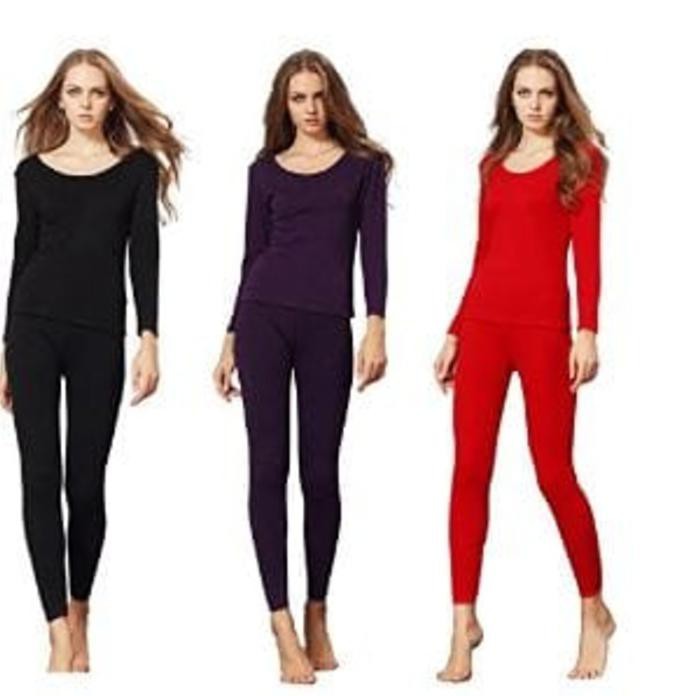 Cuci Gudang Longjohn Baju Musim Dingin Wanita, Pakaian Musim Dingin, Baju Winter