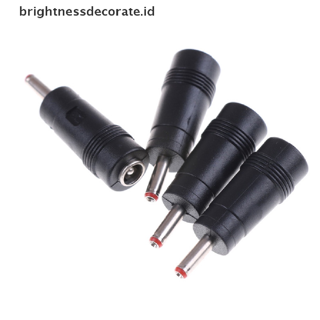 4 Pcs Adaptor Konektor Dc Power 3.5x1.35mm Male Ke 5.5x2.1mm Female