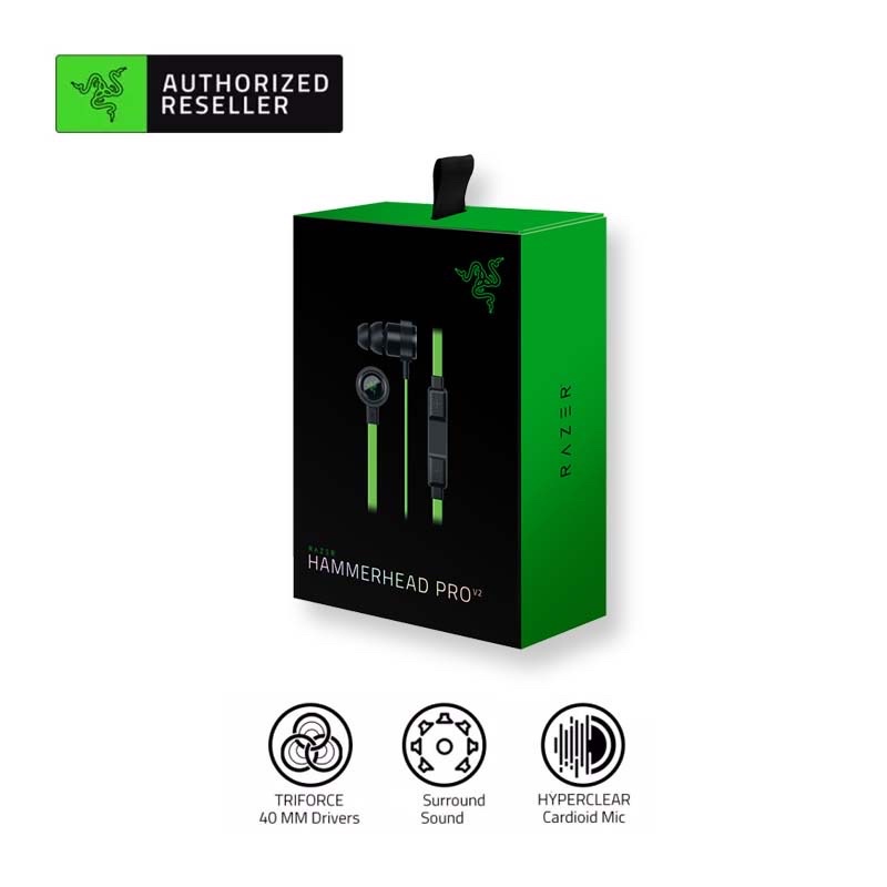 Headset Razer Hammerhead Pro V2 Earphone Gaming Razer Earphone Razer Earphone Gaming Headset Gaming 