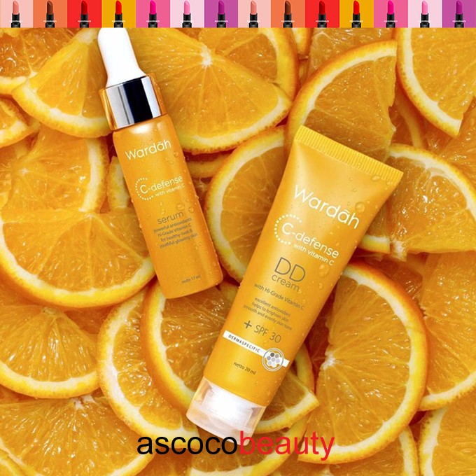 Wardah C-Defense Series | Serum Creamy Facial Face Wash Face Mist ✰ ascocobeauty ✰