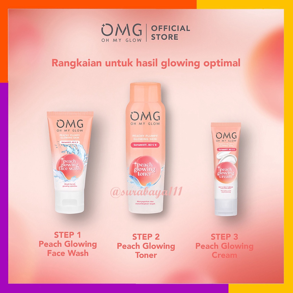 OMG Oh My Glow - 1 SET Skincare BPOM 100% Original