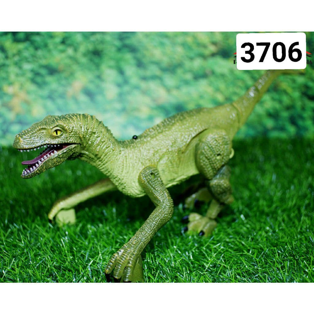 RC Dinosaur Robot Dinosaurus Velociraptor 6 Suara (Pteosaurus Tyrannosaurus Triceratops)