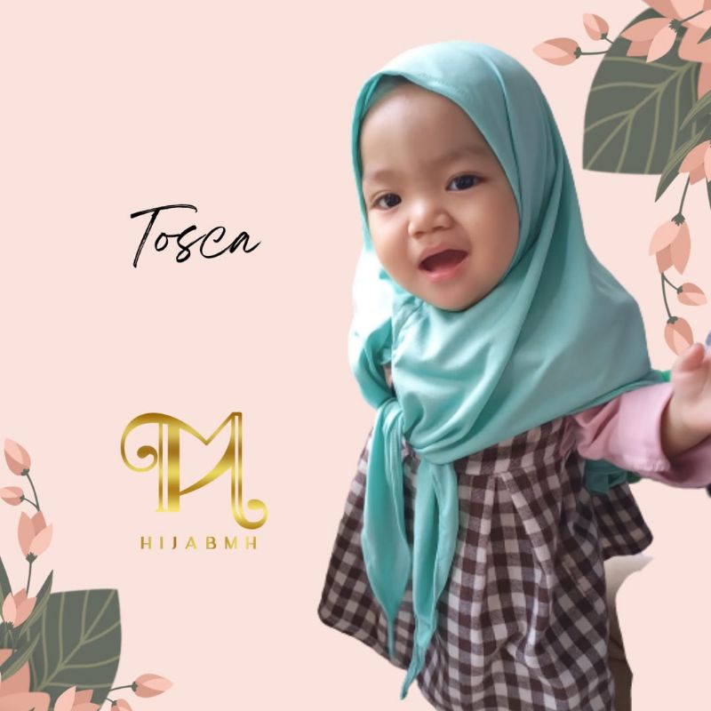 Jilbab bayi SALSA Jilbab bayi Segitiga instan usia 0-3th JERSEY BALON