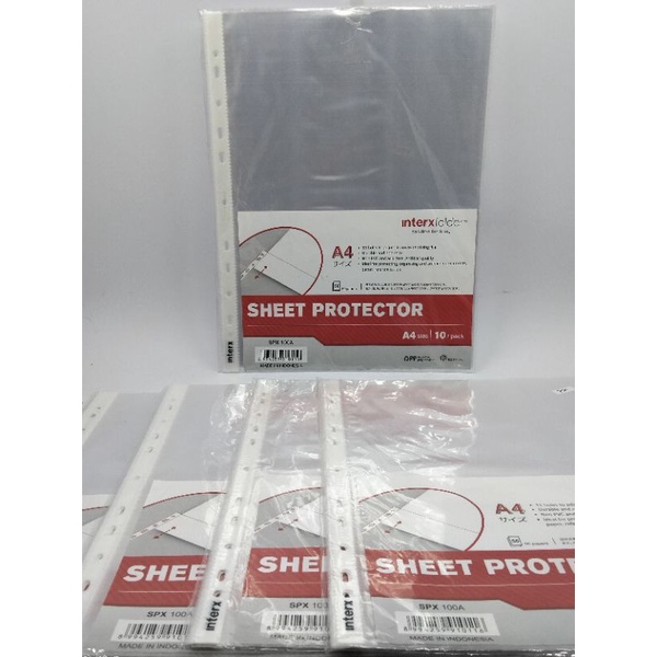 

interx sheet protector spx 100A A4