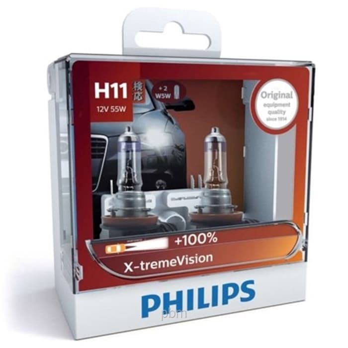 Philips Xtreme Vision H11 Bohlam Lampu Mobil