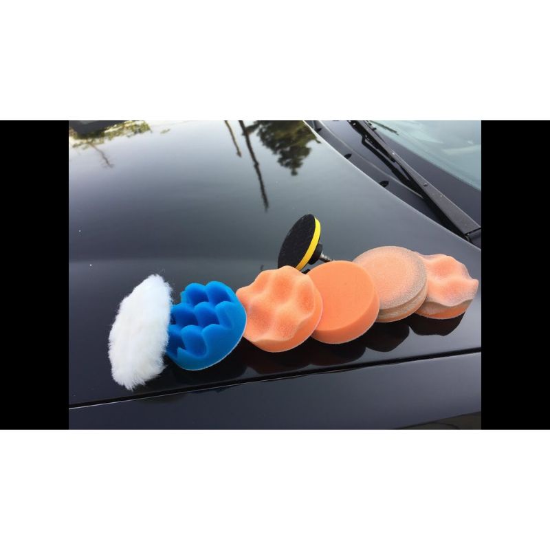 Sponge Spon Busa Poles Motor Mobil 5 inch Velcro - 1 PCS