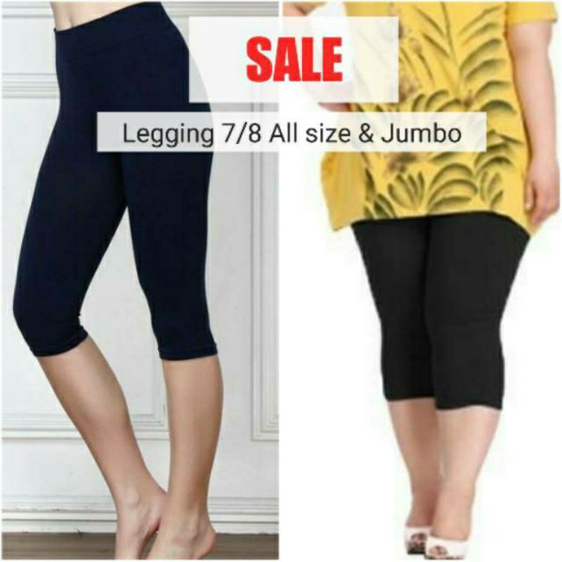 LEGGING ATAU CELANA 7/8 ALL SIZE STANDAR DAN JUMBO FIT XXXL