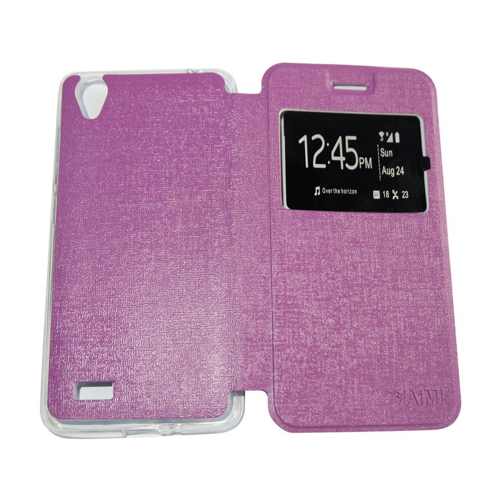 WARNA ACAK Casing Sarung Leather Case Flip Cover Dompet VIVO Y15 Y22 Y21 Y28 Y35 Y51 Y55 X710 XSHOT