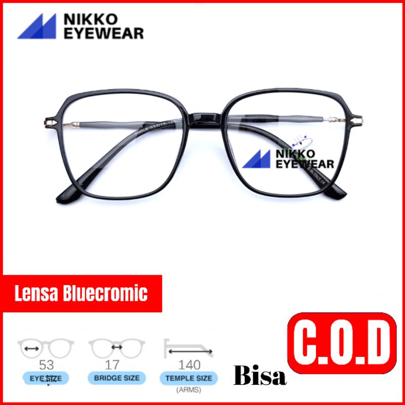 Frame Kacamata 20098 Lensa Antiradiasi Bluecromic