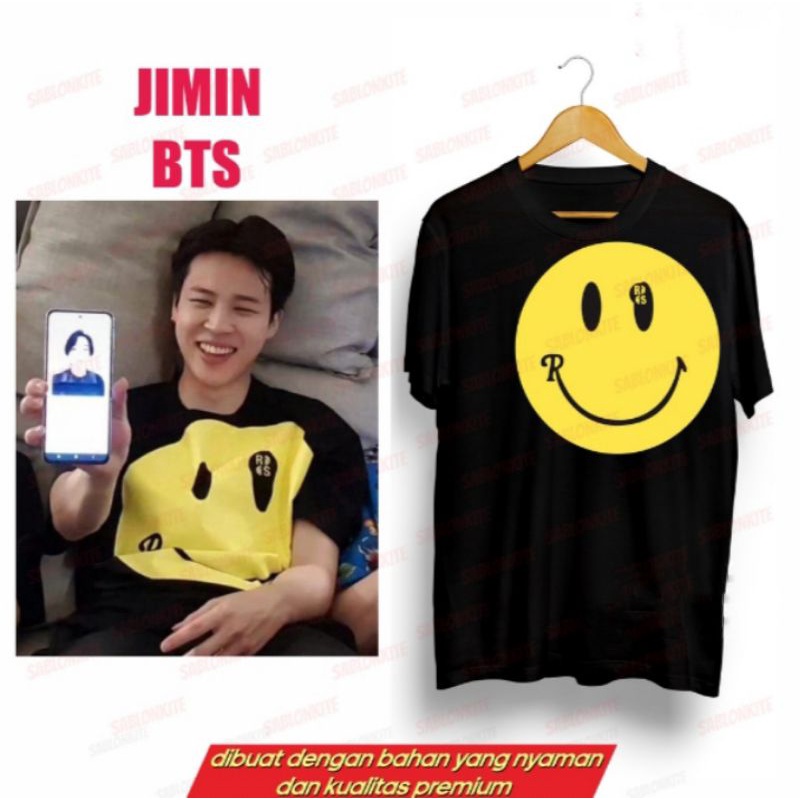 KAOS KOREAN BTS JIMIN SMILE RS BESAR LAS VEGAS  LIVE TIME UNISEX TERBARU