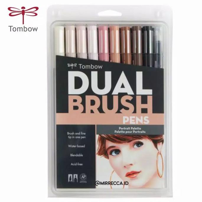

(BISA COD) TOMBOW ABT 10 colors set Portrait Pallete Series Dual Brush Pen EKSLUSIF Kode 452