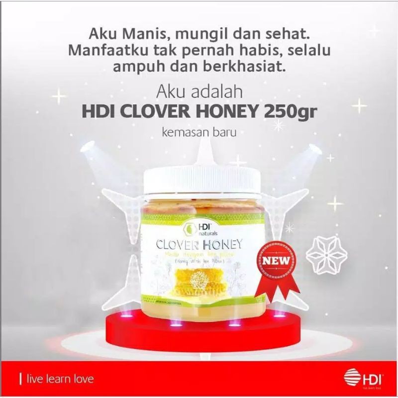 Madu Clover Honey HDI 250 Gram Original