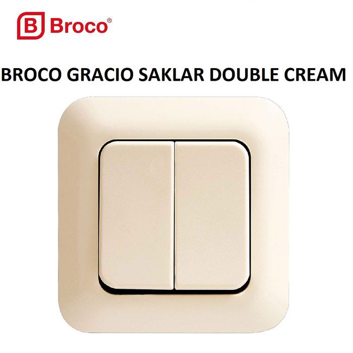 SAKLAR BROCO GRACIO SERI DOUBLE SWITCH IB-4162/ BROCO GRACIO SAKLAR DOUBLE INBOW