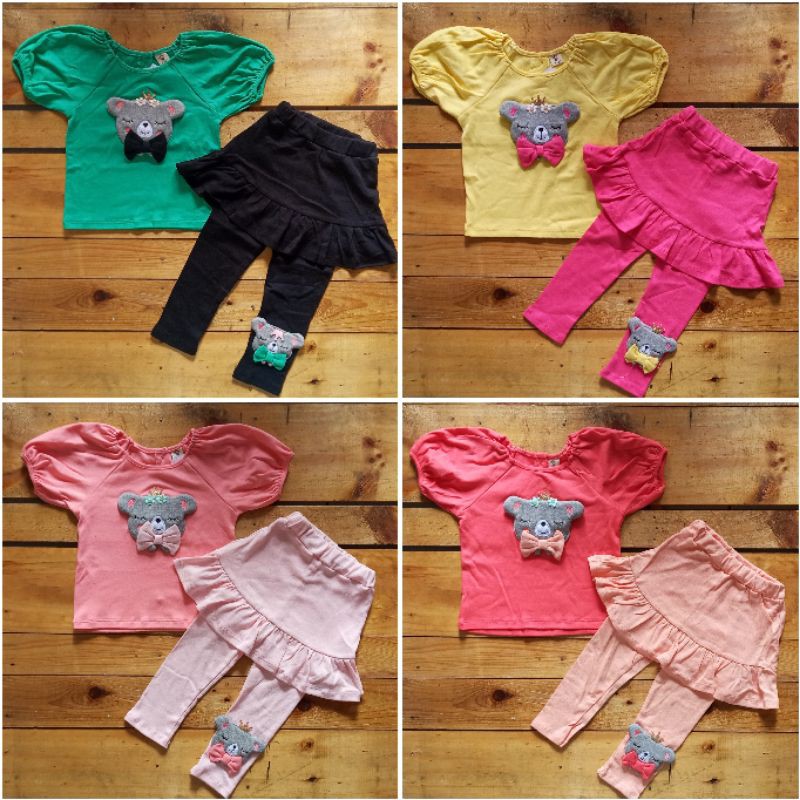 Set Anak leging Rok