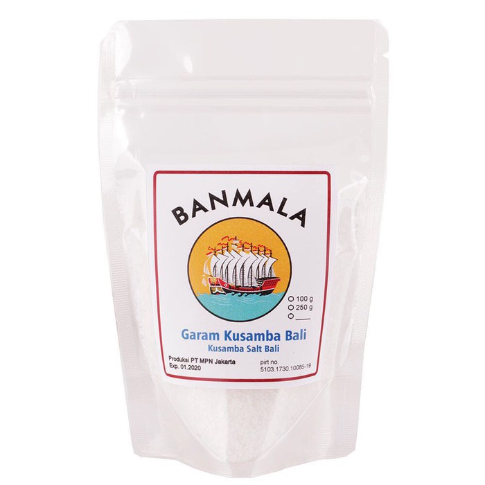

BEST SELLER BANMALA KUSAMBA SEA SALT GARAM LAUT BALI 250G !!!
