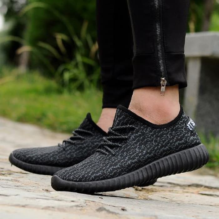 Highhells Sepatuwanita Import Terbaru Fashion Sepatu Hak Cewek HA6XV7 "KETS ADIDAS YEZZY HITAM - Hit
