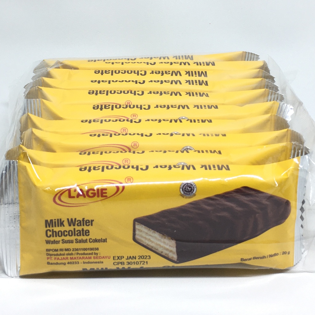 

Lagie Wafer Milk 1 Pack isi 10 Pcs