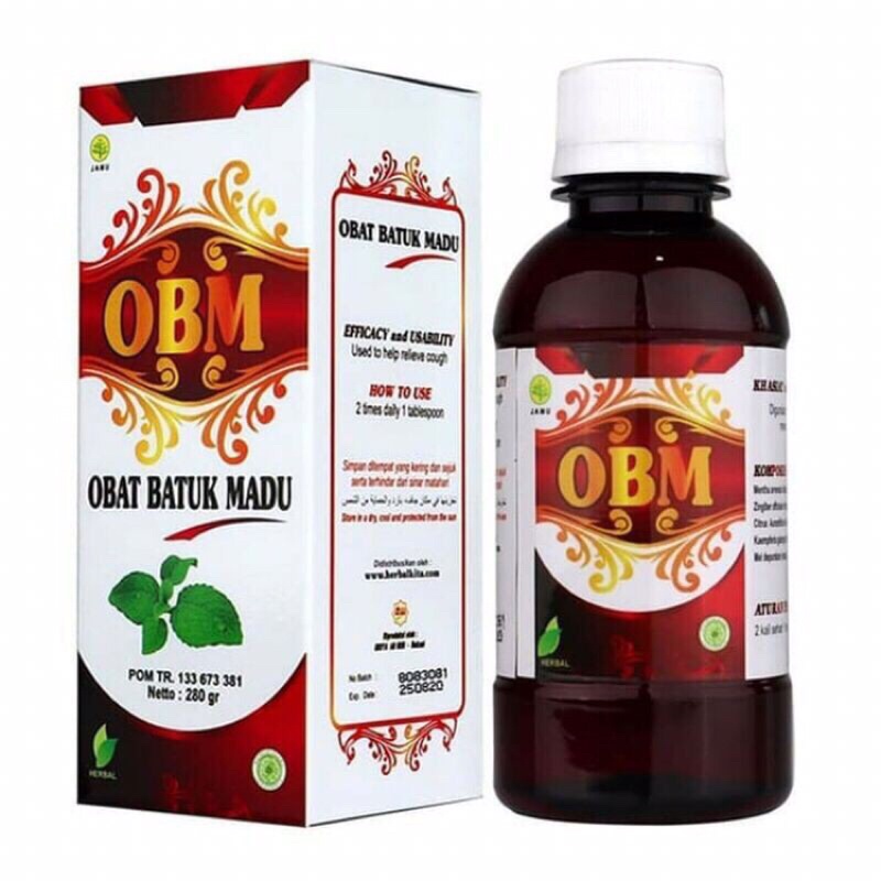 ✅(TERAMPUH) OBM Obat Batuk Madu Atasi Batuk Berdahak Obat Batuk Herbal Alami