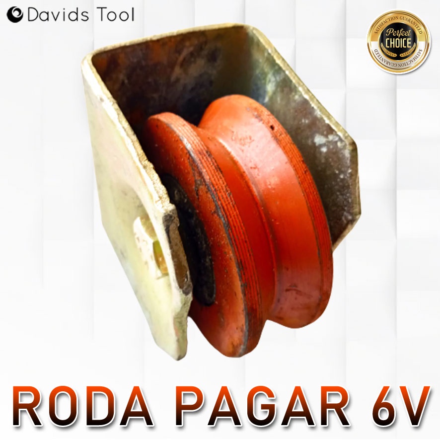 Roda Pagar Besi Gerbang Dorong Medan 6cm V