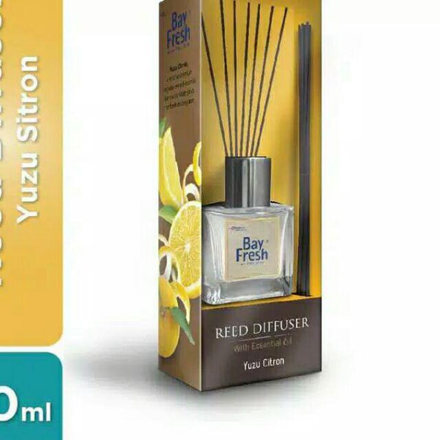 BAY FRESH REED DIFFUSER AIR FRESHENER AROMATHERAPY AROMA THERAPY PENGHARUM RUANGAN BAYFRESH-YUZU CITRON SET
