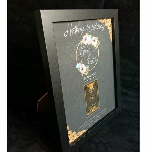 KADO PERNIKAHAN FRAME GIFT MINIGOLD