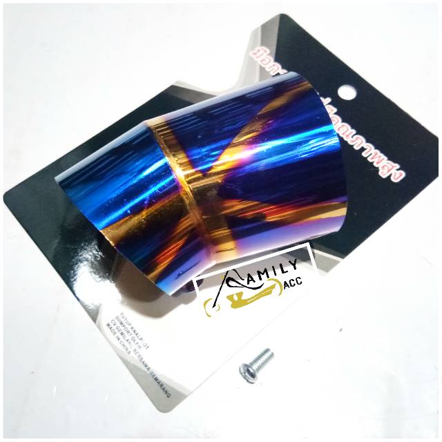 Corong Knalpot Two Tone - Blue X - DJ Matic Universal Asli Bakaran Thailook