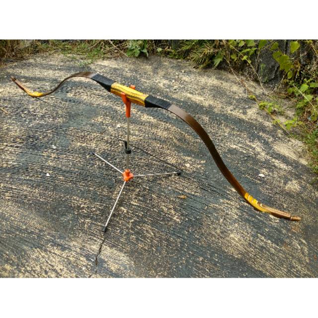 Busur panah horsebow bending tartar siyah  lapis legit