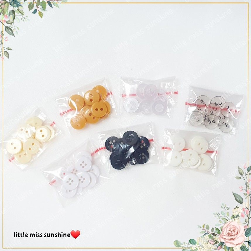 Kancing 1set isi 10pc diameter 1,2cm Seragam Sekolah Pramuka Alat Jahit Peniti Button Meteran Gunting Sewing Kit Tailor Kain Menjahit Sulam Pakaian Baju Complete Serie Grosir Termurah Terlaris Terlengkap Limited Quality Grosir wantex Little Miss Sunshine