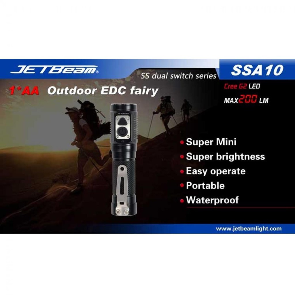 JETBeam SSA10 Senter LED CREE G2 200 Lumens