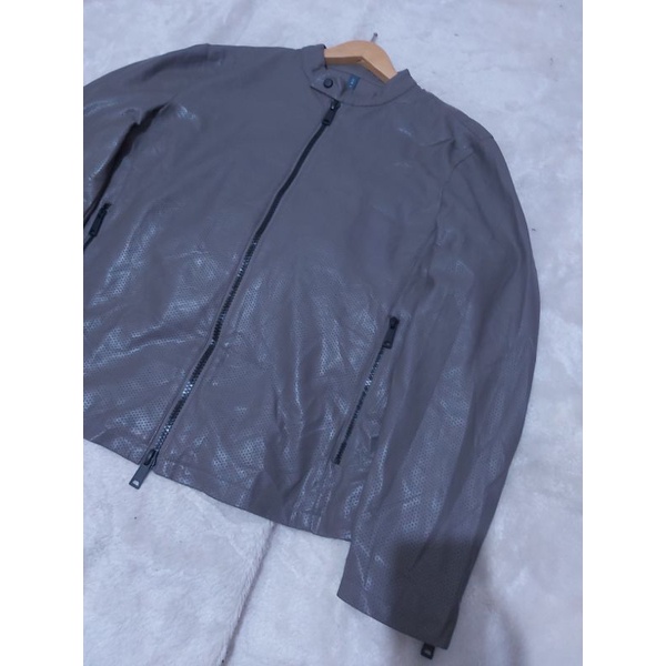 ZARA MAN FAUX LEATHER JAKET PRIA KEREN PRELOVED