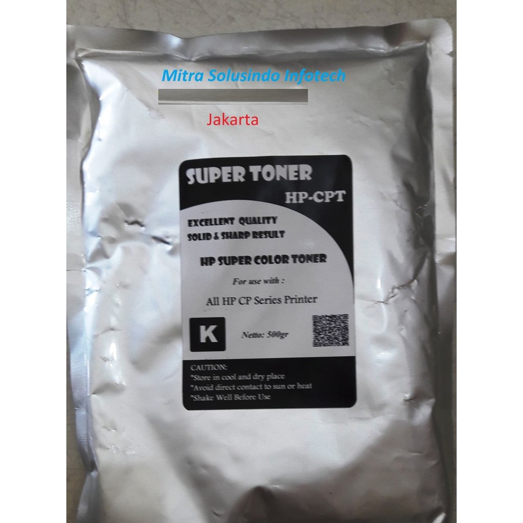 TERMURAH Bubuk  Serbuk Toner HP Color CMYK 500gr