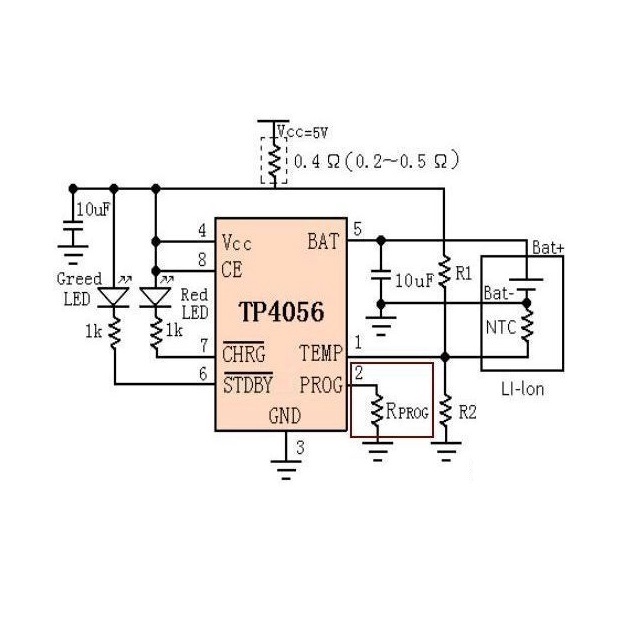 [HAEBOT] Mini Baterai charger module Cas lithium ion Lion TP4056 5V 1A Micro Usb Led Indikator