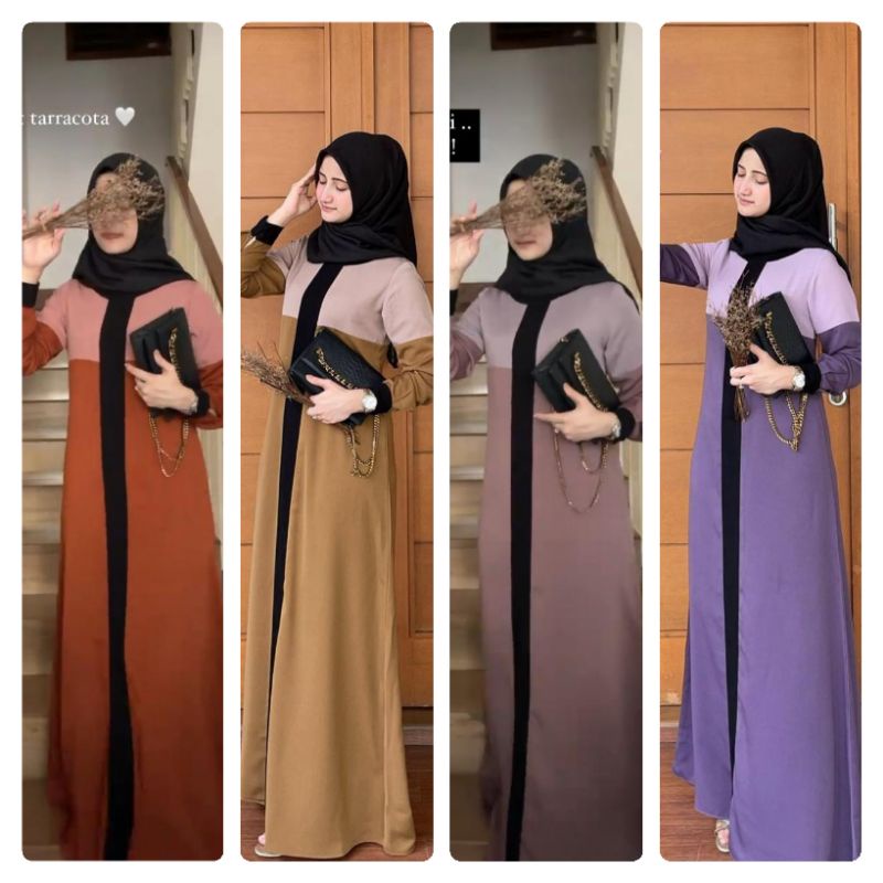 (COD) LULAA DRESS NEW COLOUR KALEELA REFERENSI / LOLITA DRESS / JAVINA / GAMIS BUSUI / NADEEA
