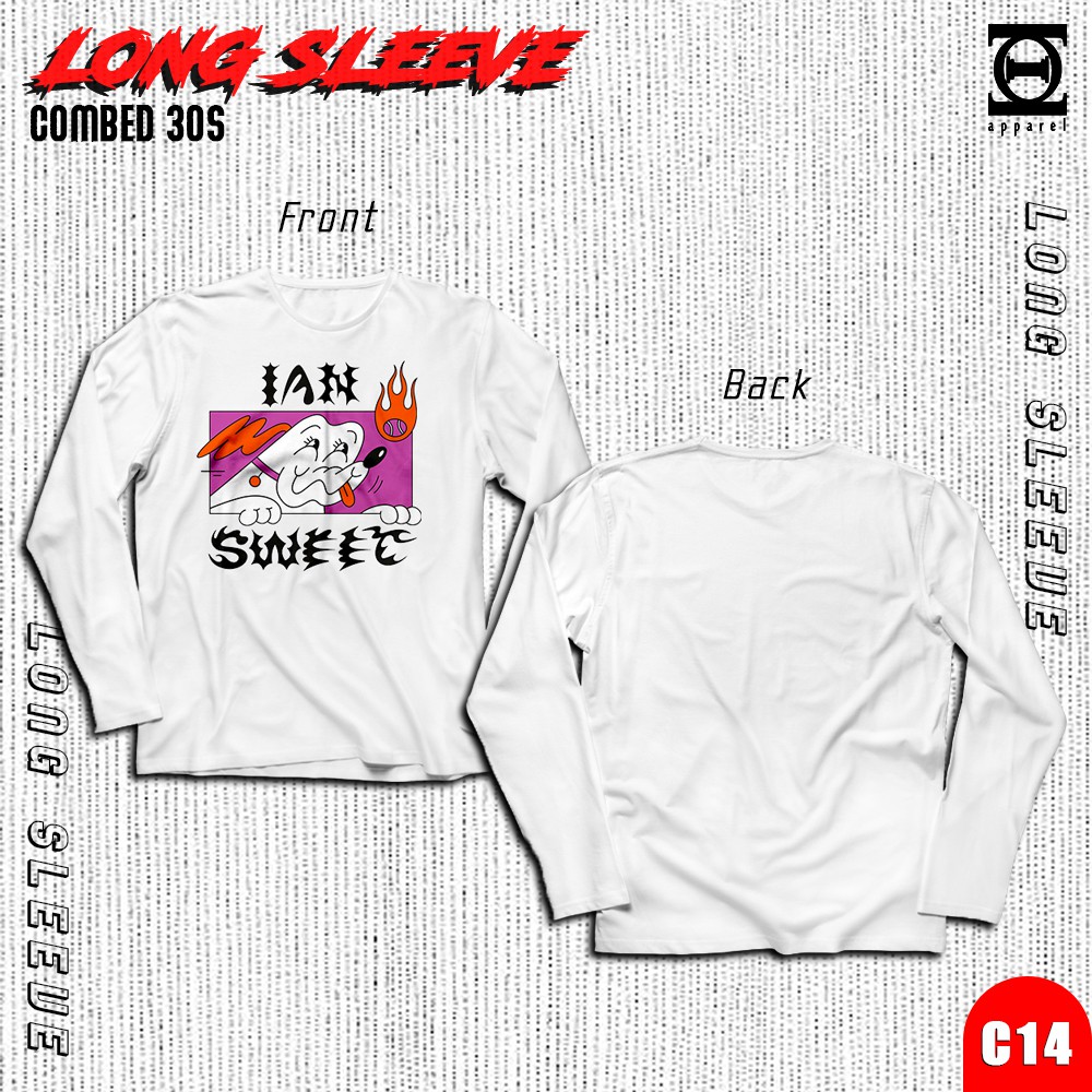 KAOS PUTIH LENGAN PANJANG IAM SWEET || KAOS PUTIH LENGAN PANJANG PRIA || KAOS PRIA