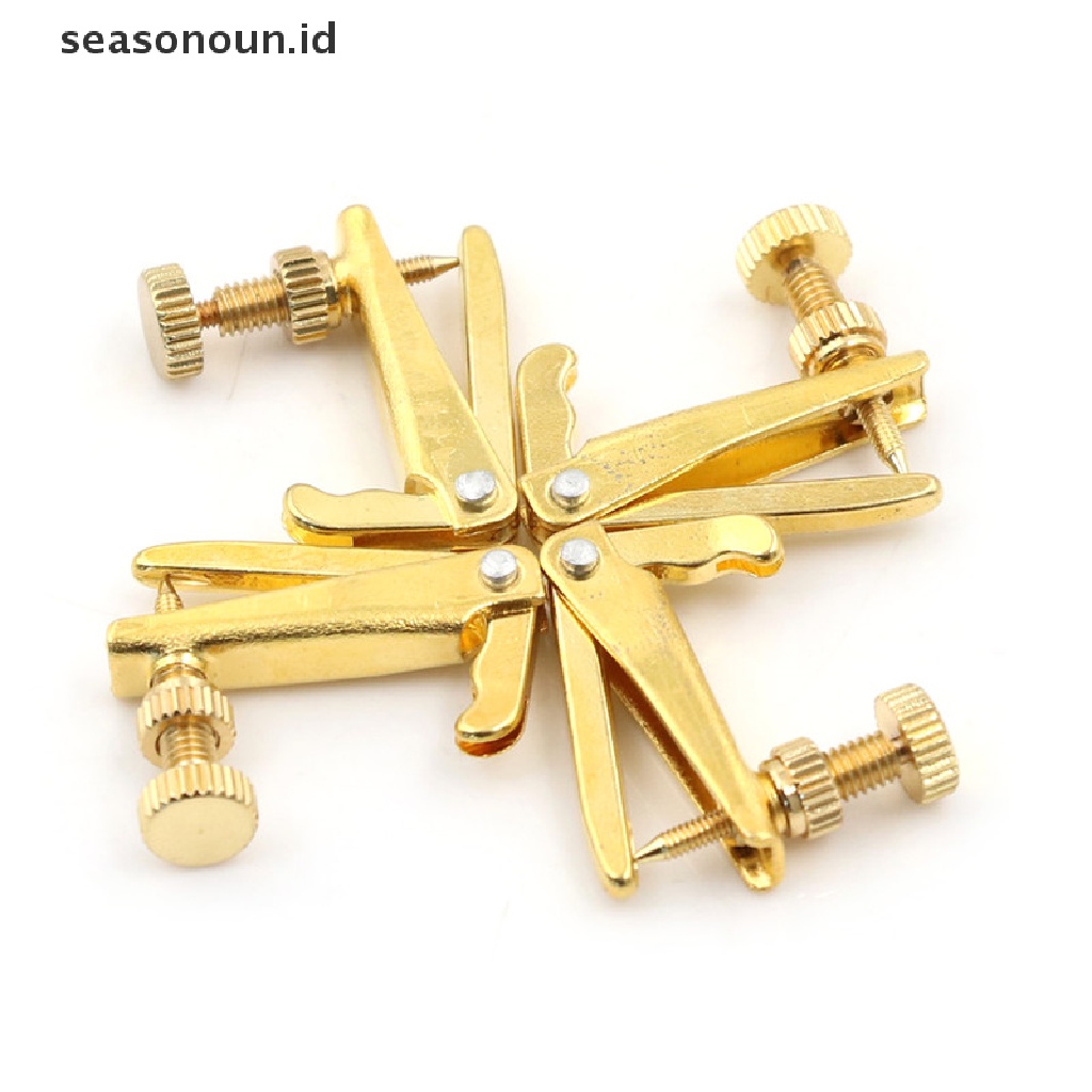 【seasonoun】 4PCS Violin String Tuner Fine Tuner Adjuster Parts Fit 3/4 - 4/4 Violin .