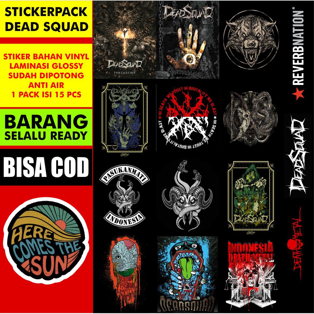 

STICKER PACK BAND DEAD SQUAD INDONESIA STICKER BOMB STICKER LAPTOP STICKER TUMBLR STICKER HEREX/C70