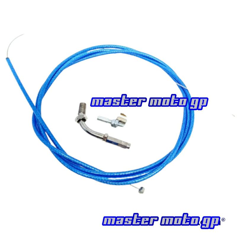 Tali Gas Spontan Serat thailand Domino Kabel gas serat 190cm Universal beat - nouvo - mio - xeon - nouvo - klx - vario - Rxking - Vixion - satria fu - cb - sonic - ninja