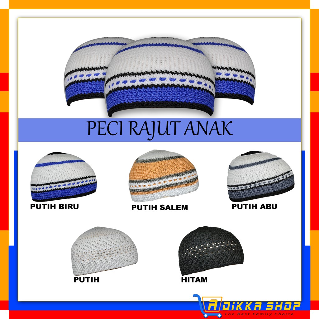 Peci Rajut Anak / Peci Rajut Polos / Peci Anak Polos / Peci Anak Rajut