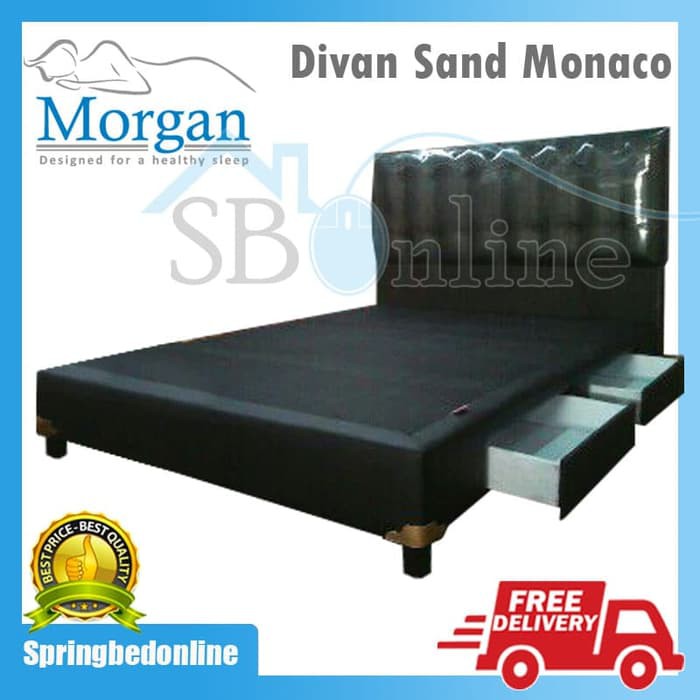 Divan Sandaran Dengan Laci Monaco 160 ukuran 160x200