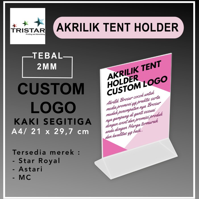 

Murah DISPLAY MENU AKRILIK / UKURAN A4 dengan